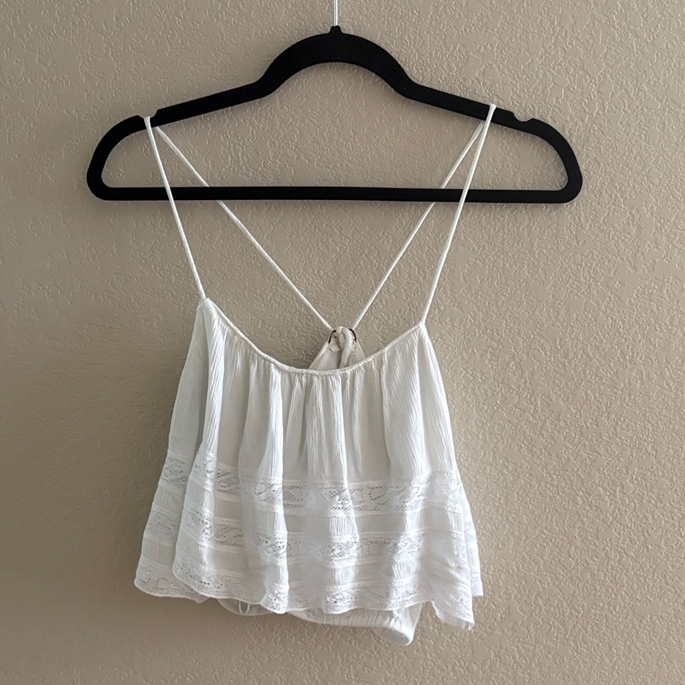 Free People White Lace Camisole